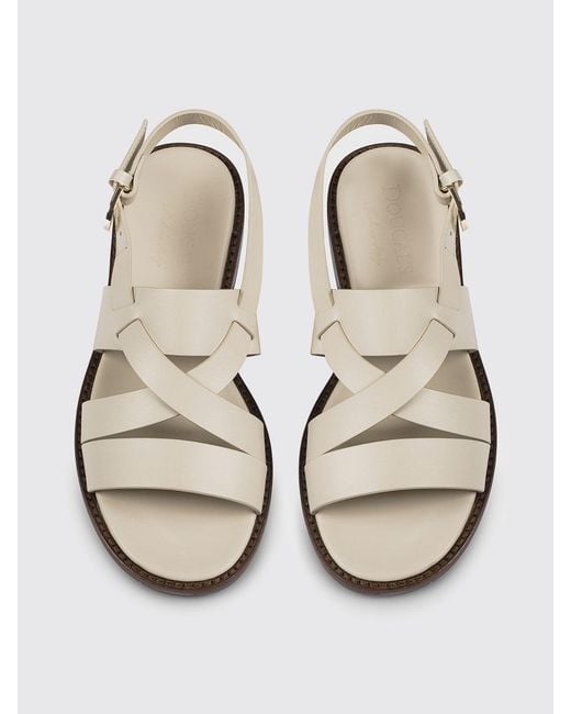 Doucal's White Leather Sandal