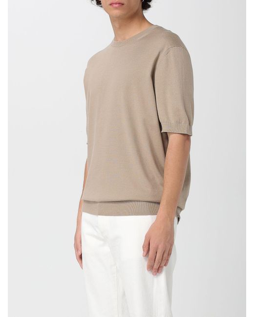 Zegna Natural Basic Cotton T-Shirt for men