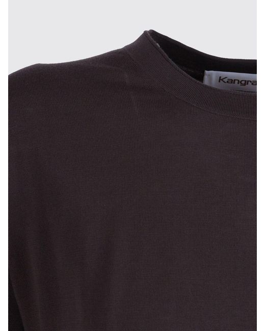 Kangra Black Basic Cotton T-Shirt for men