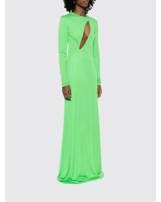Tom Ford Green Long Viscose Jersey Evening Dress