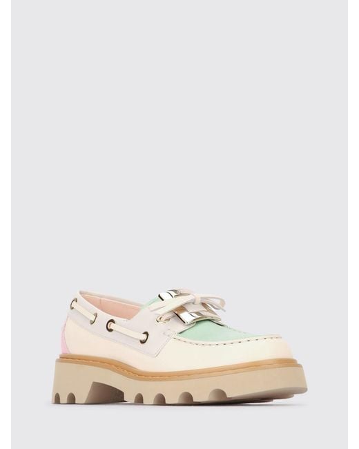 Roger Vivier Natural Viv' Rangers Leather Loafers