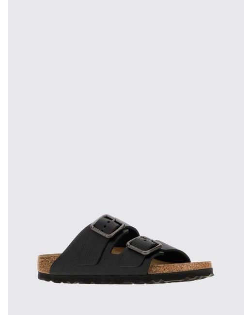 Birkenstock Black Arizona Wire Buckle Aniline Leather Sandals for men