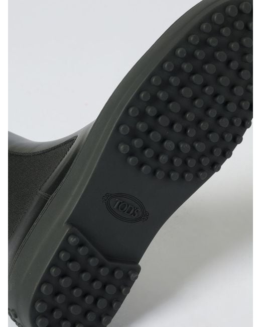 Tod's Black Flat Ankle Boot