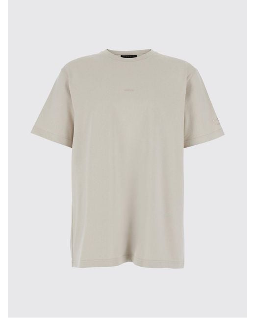 Tatras Natural Crewneck Cotton T-Shirt With Tone-On-Tone Logo On The Chest for men