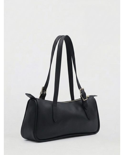 Longchamp Black Looong Leather Bag