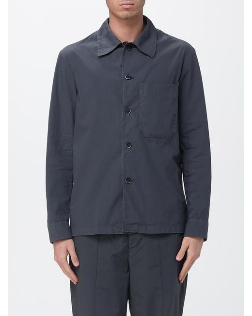 Barena Blue Cotton Shirt Jacket for men