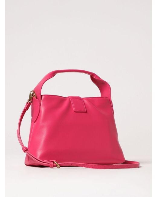 Borsa A Mano Con Logo Serpenti di Just Cavalli in Pink