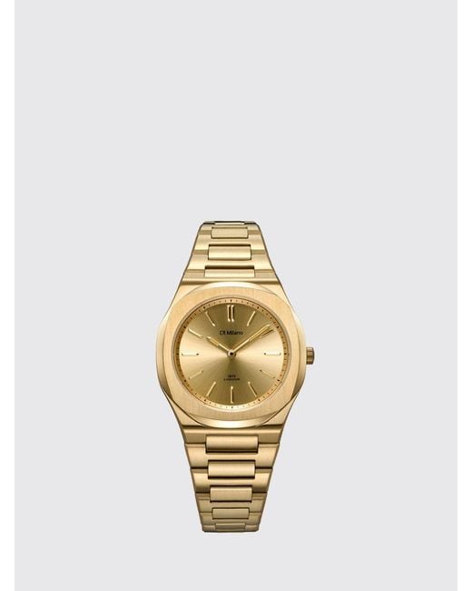 D1 Milano Metallic Ultra Thin Stainless Steel Watch With Anti-Reflective Sapphire Glass