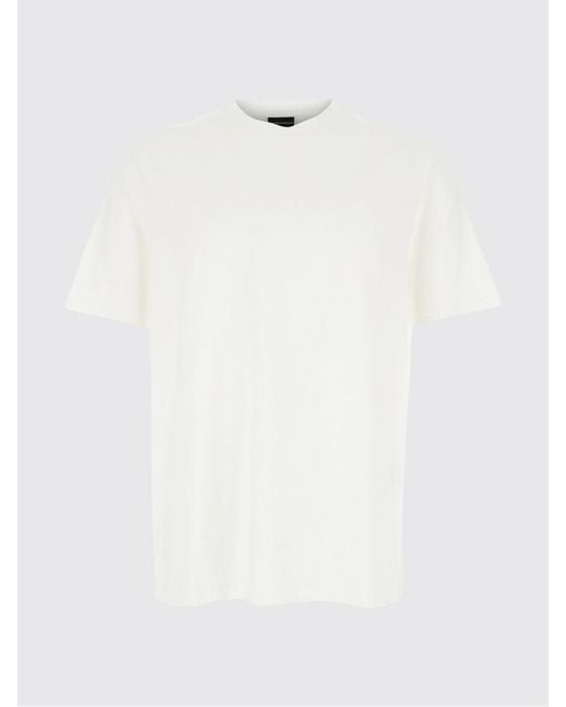 Emporio Armani White Basic Cotton T-Shirt for men