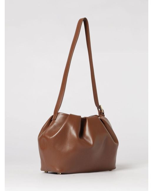 THEMOIRÈ Brown ThemoirÈ Draped Vegan Leather Athena Bag