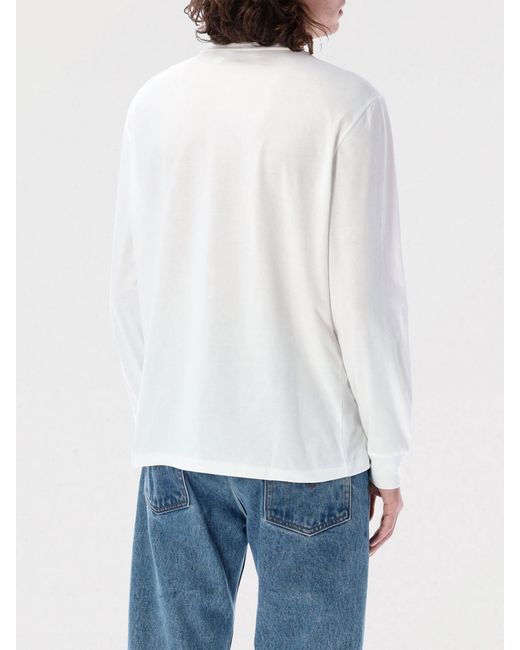 Polo Ralph Lauren White Basic Cotton Sweatshirt With Logo for men