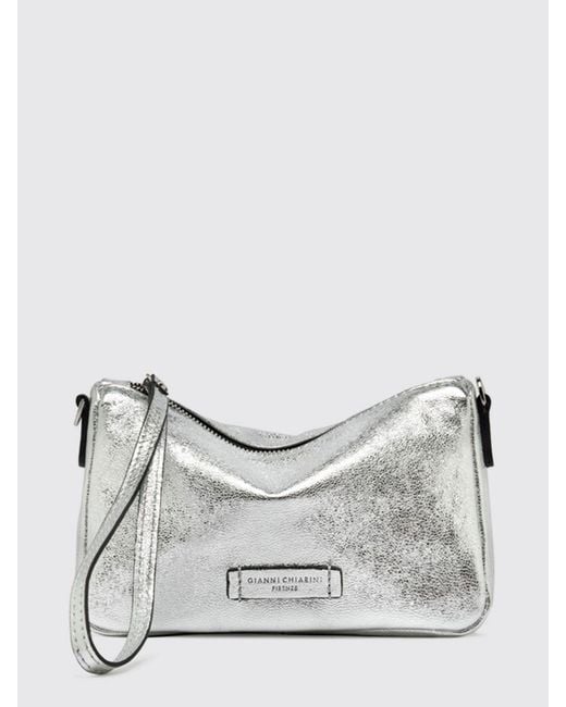 Gianni Chiarini Gray Shoulder Bag Club Marcella