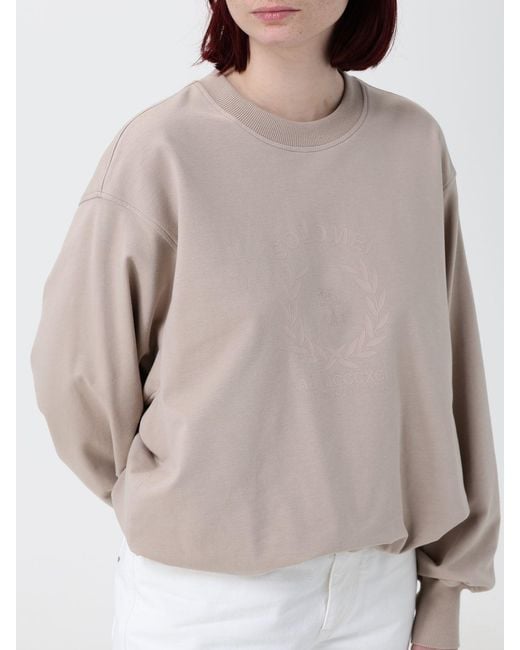 Brunello Cucinelli White Cotton Crew Neck Sweatshirt With Emblem