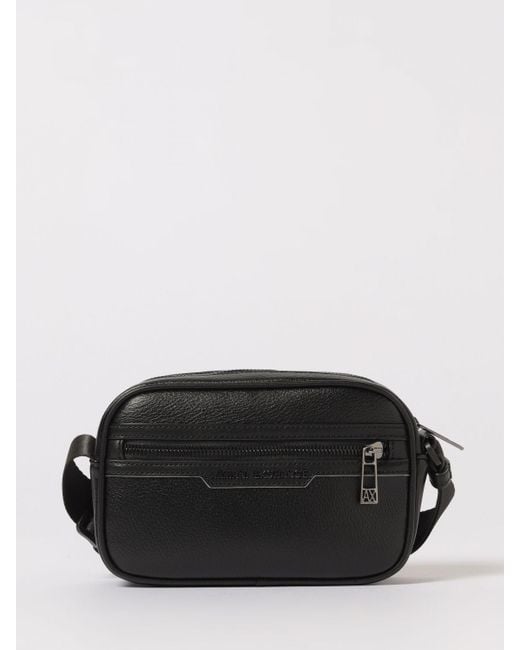 Tracollina Ecopelle Con Logo di ARMANI EXCHANGE in Black da Uomo