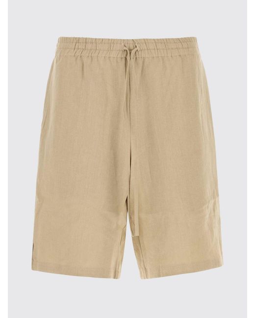 LeKasha Natural Linen Drawstring Shorts for men
