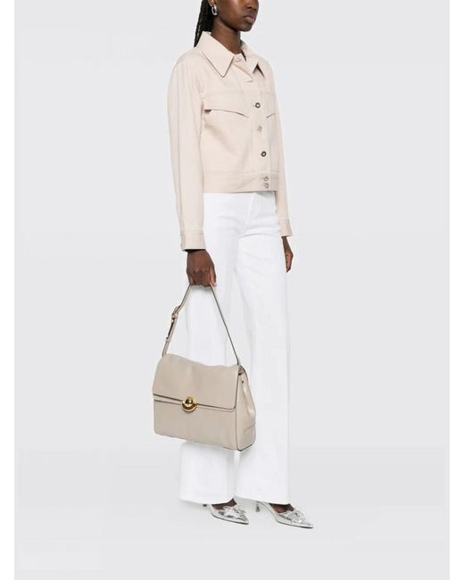 Furla Natural Domus M Leather Bag