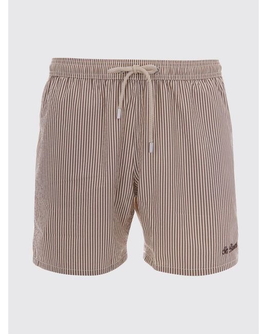 Mc2 Saint Barth Natural Checked Swimsuit for men