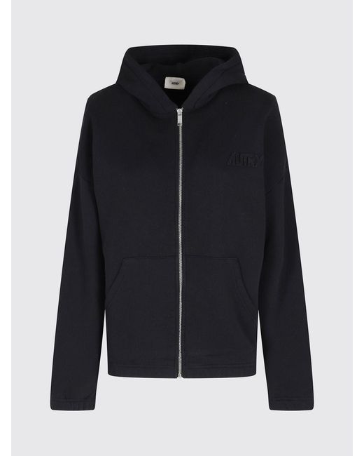 Autry Cotton Zip-Up Hoodie in Blue for Men | Lyst