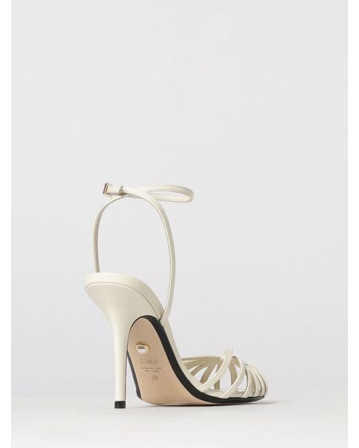 ALEVI White Blake Patent Leather Sandals