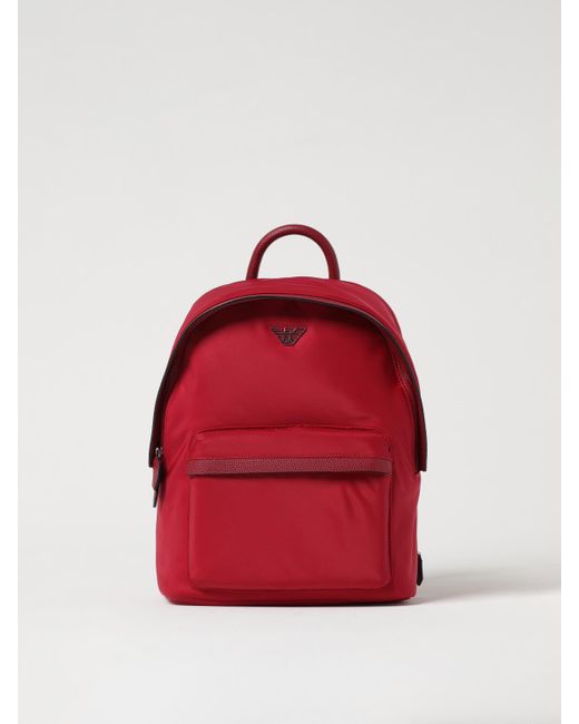 Emporio Armani Red Backpack