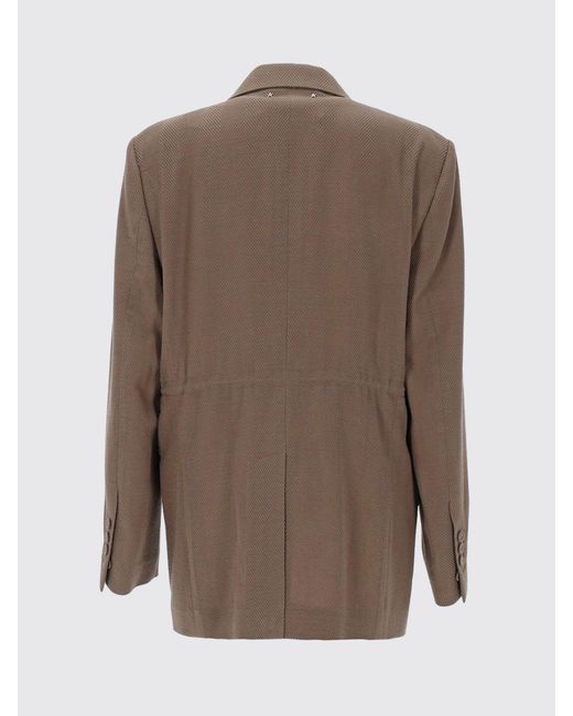 Golden Goose Deluxe Brand Brown Double-Breasted Virgin Wool Blazer