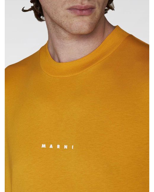 T-shirt Marni pour homme en coloris Yellow