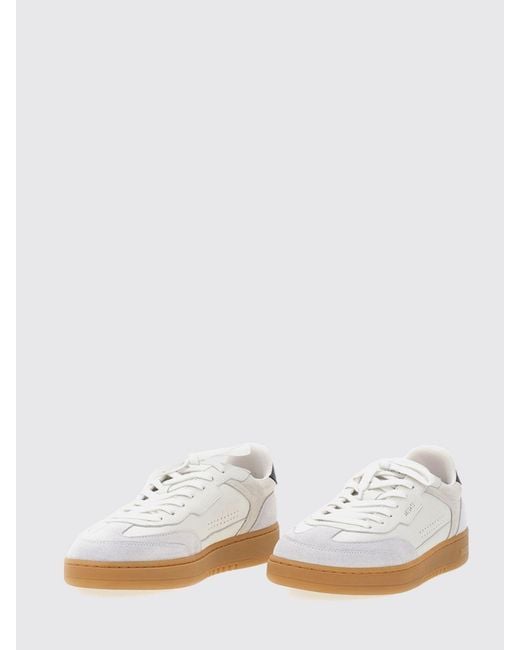 Axel Arigato White Dice T-Toe Leather Sneakers With Contrast Details for men