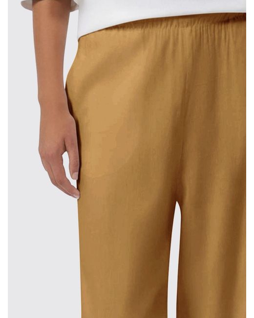 Max Mara Pure Natural Destino Palazzo Linen Blend Trousers