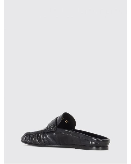 Saint Laurent White Le Loafer Eel Skin Mules With Ysl Monogram