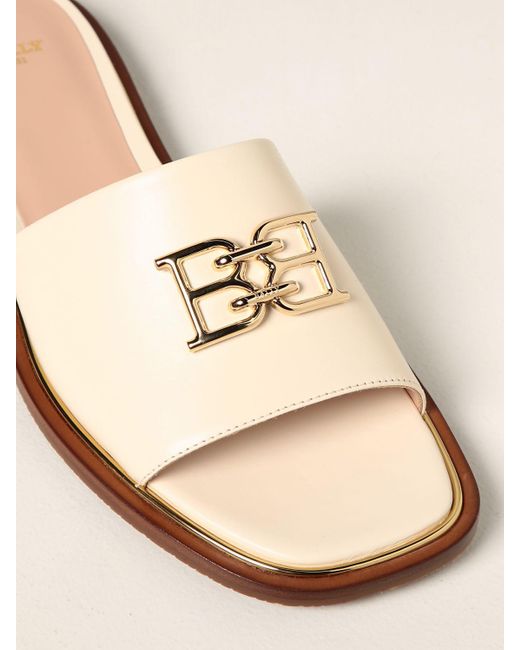 サンダル・ミュール BALLY Ivory Leather Eloise Slippers BALLY(バリー) サンダル・ミュール(レディース) - 海外通販のBUYMA