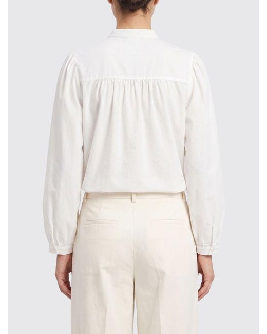 A.P.C. White Organic Cotton And Linen Shirt