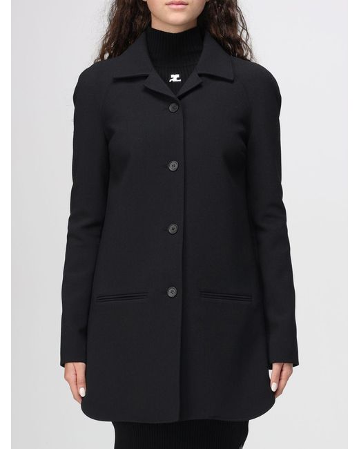 Manteau Femme Courreges en coloris Black