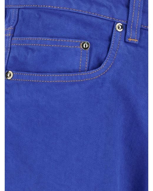 Versace Blue Denim Straight Jeans for men