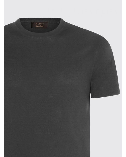 Zanone Gray Basic T-Shirt for men