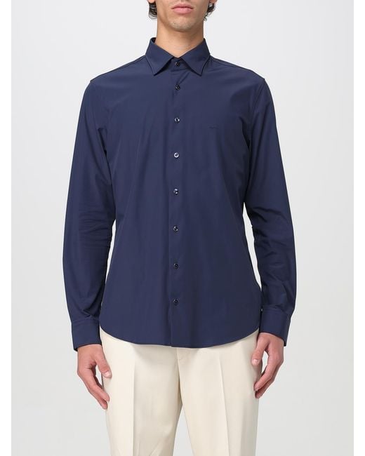 Michael Kors Blue Classic Longsleeve Shirt for men