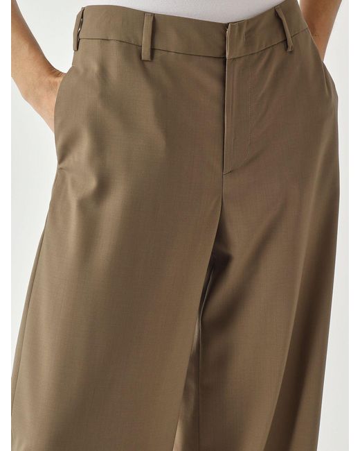 PT Torino Natural Virgin Wool Palazzo Trousers