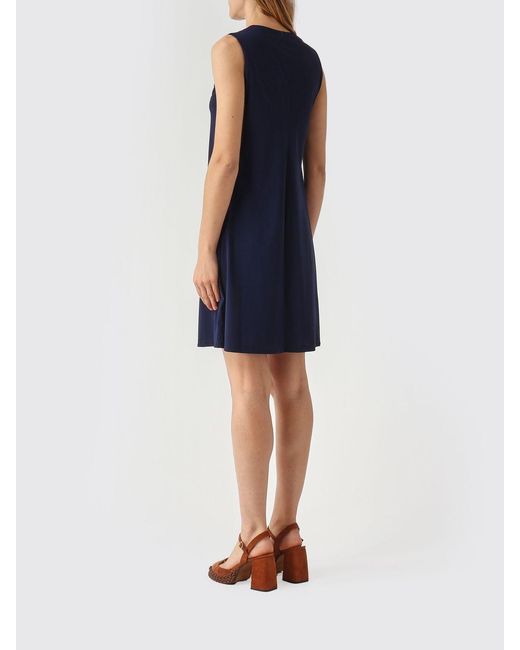 Maliparmi Blue Jersey Mini Dress