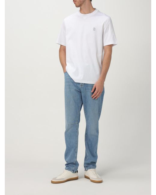 Brunello Cucinelli Polo Herren in White für Herren
