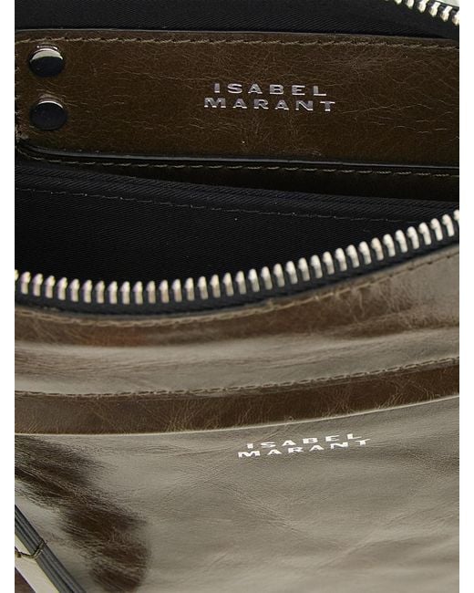 Isabel Marant Gray Winna Duo Leather Bag