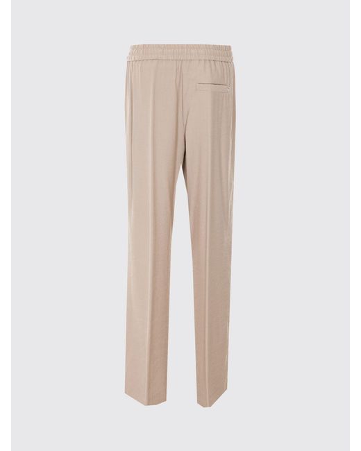 Dondup Natural Straight Viscose Blend Trousers
