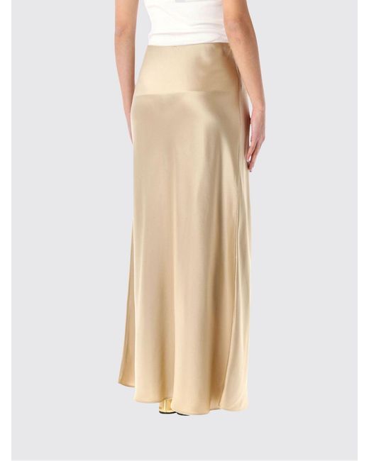 By Malene Birger Natural Satin Long Skirt