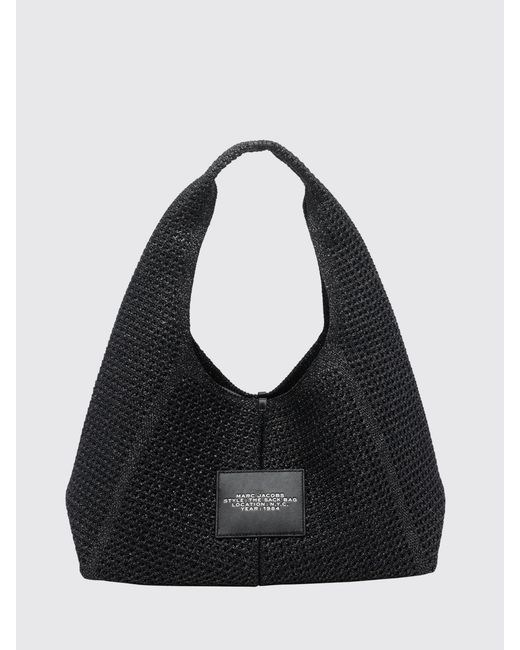 Marc Jacobs Black The Sack Lurex Shoulder Bag With Removable Inner Pouch