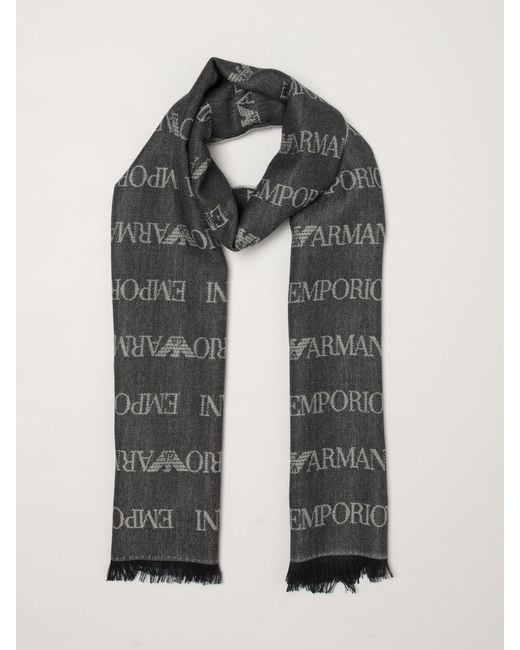 Sciarpa Uomo di Emporio Armani in Gray da Uomo