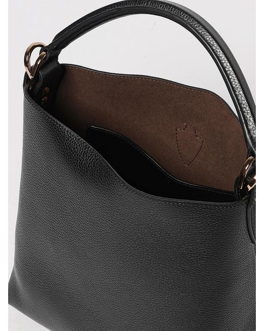 Tod's Black T Timeless Calfskin Handbag
