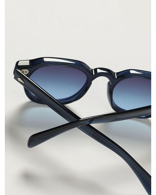 Moscot Blue Acetate Sunglasses for men