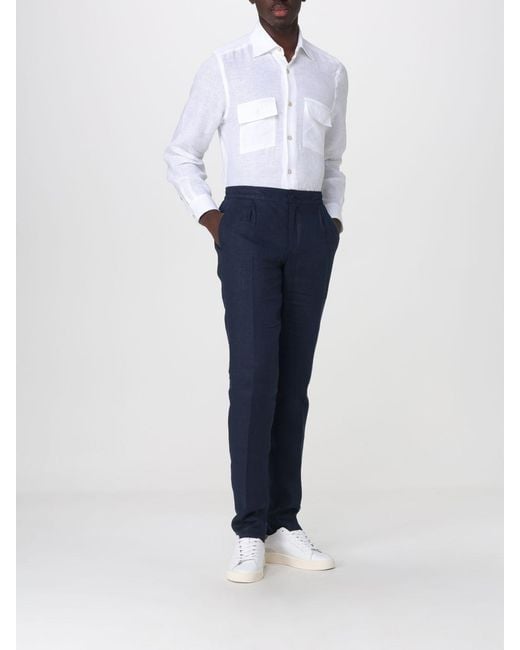 Kiton Blue Pants for men