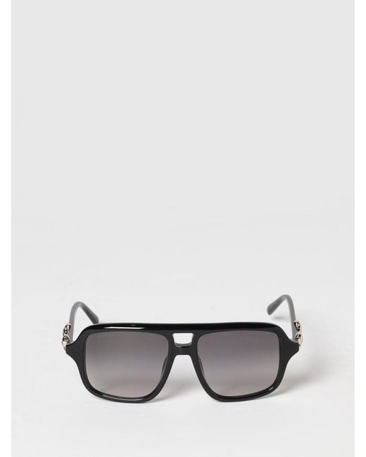 Gucci Black Gg2052S Navigator Recycled Acetate Sunglasses for men