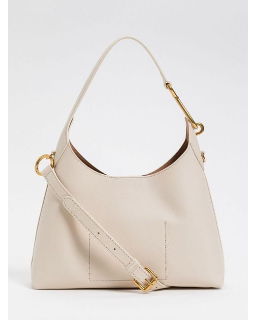 Twinset Natural Hobo Leather Bag