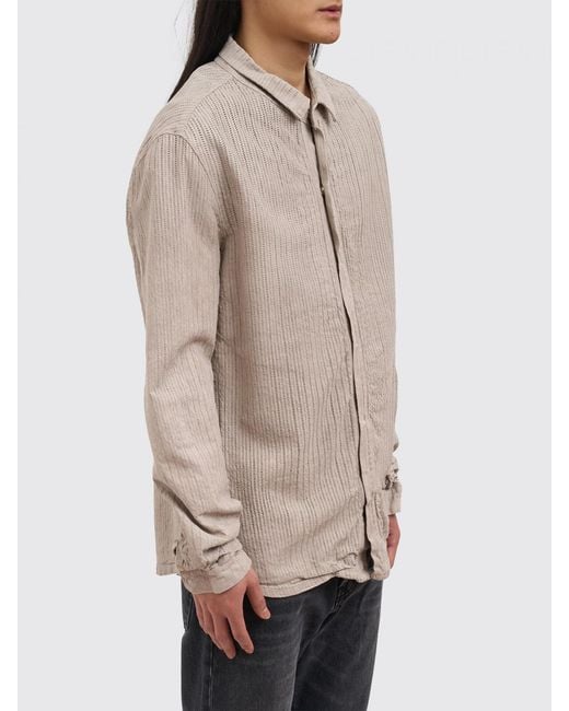 Giorgio Brato Natural Leather Shirt Jacket for men
