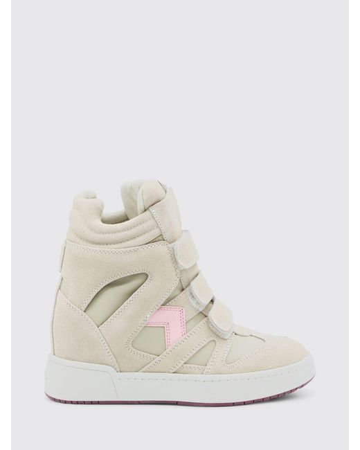 Isabel Marant White Bekett Suede Sneakers